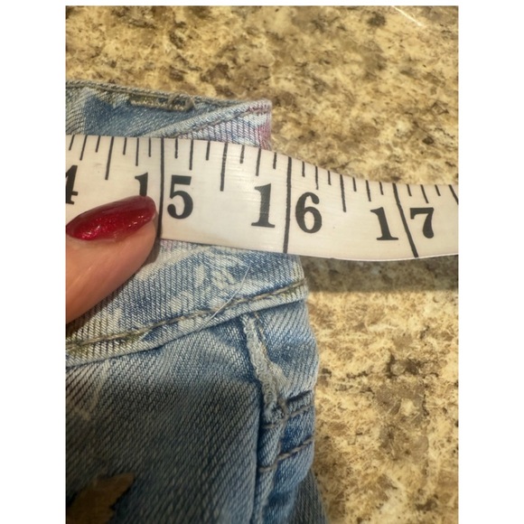 Grane Blue Floral Straight Leg Jeans - Picture 6 of 10